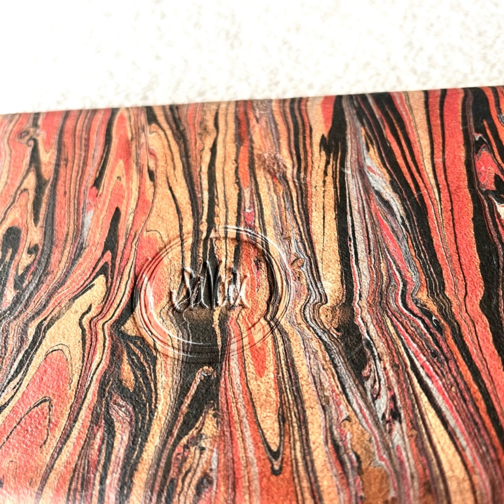 SA Voix (Her Voice-French) Hand Marbled Leather Clutch Made In Haiti - Picture 5 of 9